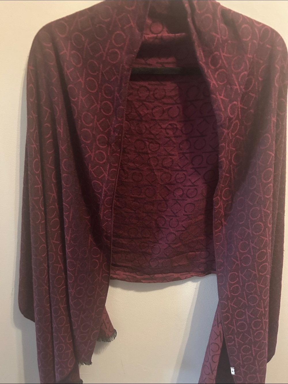 Calvin Klein Burgundy shrug!! - Picture 3 of 10